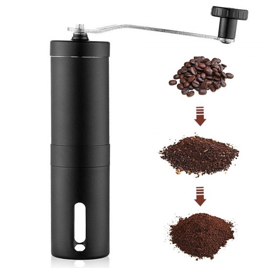 Manual Coffee Grinder Portable Hand Coffee Grinder with Adjustable Setting Conical Ceramic Burr Grinder Stainless Steel Coffee Mill for Drip Coffee Espresso for Home and   Travel