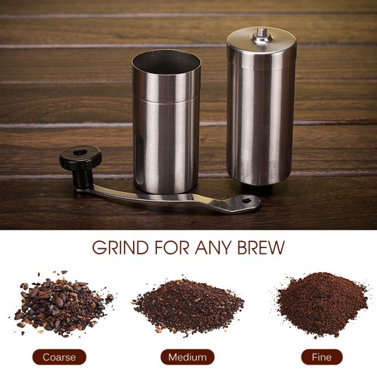 Manual Coffee Grinder Portable Hand Coffee Grinder with Adjustable Setting Conical Ceramic Burr Grinder Stainless Steel Coffee Mill for Drip Coffee Espresso for Home and   Travel