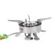 BRS-10 Outdoor Portable Camping Picnic Split-Type Stainless Steel Butane Gas Stove Cooker Burner Big Power Large Blaze