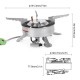 BRS-10 Outdoor Portable Camping Picnic Split-Type Stainless Steel Butane Gas Stove Cooker Burner Big Power Large Blaze