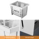 Outdoor Stainless Steel Grill Portable Wood Burning Camping Stove Folding BBQ Grill Windproof Camping Picnic Tool For Home Park Use