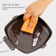 Outdoor Camping Frying Pan Ultralight Iron Steak Pot with Foldable Handle Cooking Tableware