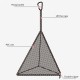 Outdoor Triangles Drying Net PVC Hangings Net Bag Foldable Storage Bag Camping Hangings Insect-proof Food Packs