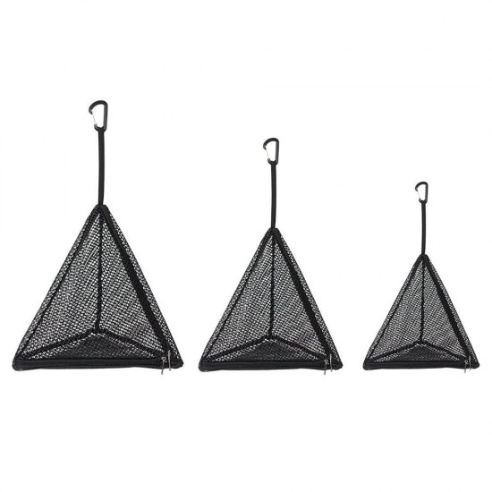 Outdoor Triangles Drying Net PVC Hangings Net Bag Foldable Storage Bag Camping Hangings Insect-proof Food Packs