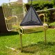 Outdoor Triangles Drying Net PVC Hangings Net Bag Foldable Storage Bag Camping Hangings Insect-proof Food Packs