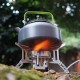 5800W Foldable Camping Gas Stove 3 Burners Piezo Ignition Lightweight Windproof Backpacking Stove Outdoor Cooking Stove for Camping Hiking Picnics