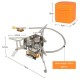 5800W Foldable Camping Gas Stove 3 Burners Piezo Ignition Lightweight Windproof Backpacking Stove Outdoor Cooking Stove for Camping Hiking Picnics