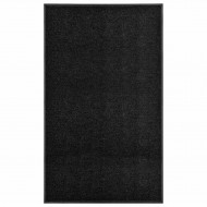 Doormat Washable Black 90x150 cm