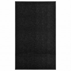 Doormat Washable Black 90x150 cm