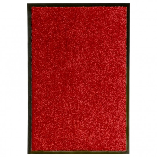 Doormat Washable Red 40x60 cm