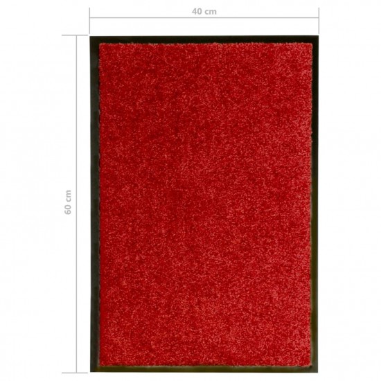 Doormat Washable Red 40x60 cm