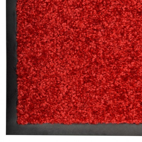 Doormat Washable Red 40x60 cm