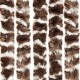 Insect Curtain Brown and White 100x220 cm Chenille