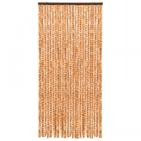 Insect Curtain Ochre and White 100x220 cm Chenille