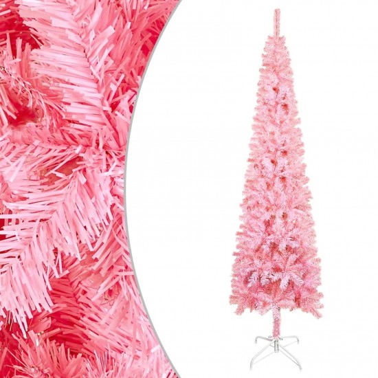 Slim Christmas Tree Pink 240 cm