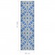 Carpet Runner Blue 80x300 cm