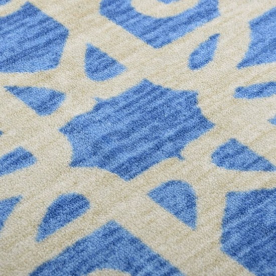 Carpet Runner Blue 80x300 cm