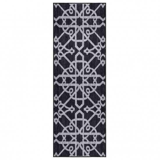 Carpet Runner Black 80x250 cm