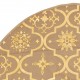 Luxury Christmas Tree Skirt with Sock Yellow 122 cm Fabric