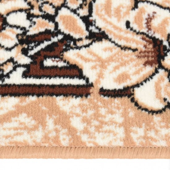 Runner Rug BCF Beige 80x300 cm