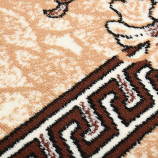 Runner Rug BCF Beige 80x300 cm