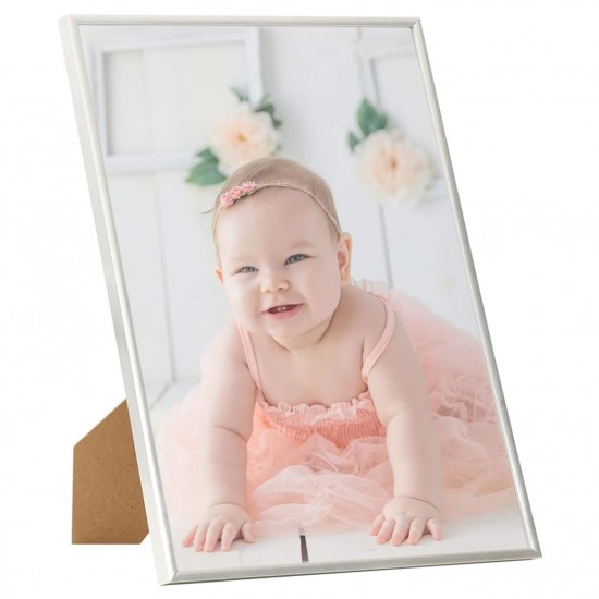 Photo Frames Collage 3 pcs for Wall/Table Silver 42x59.4 cm MDF