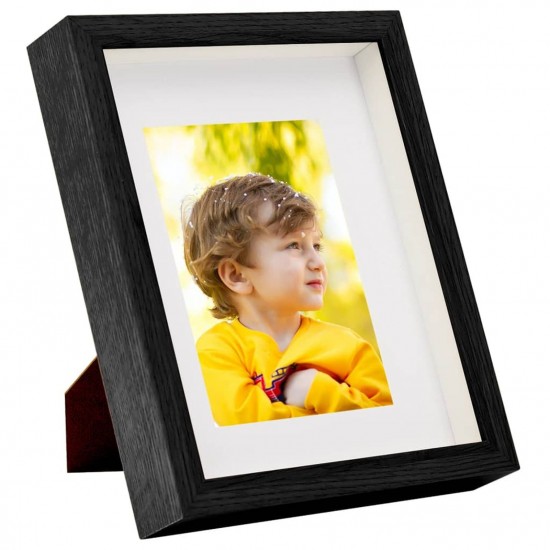 3D Box Photo Frames 3 pcs Black 20x25 cm for 13x18 cm Picture