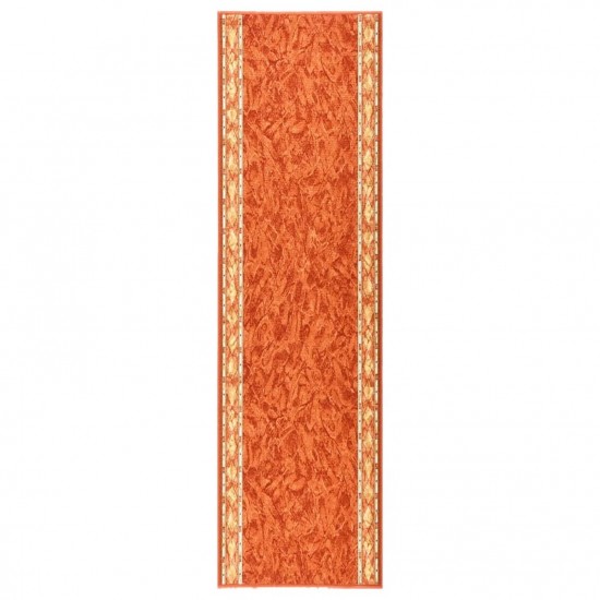 Carpet Runner Terracotta 100x350 cm Anti Slip