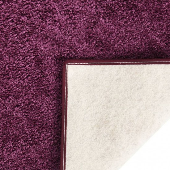 Soft Pile Rug Anti-slip 57x150 cm Purple