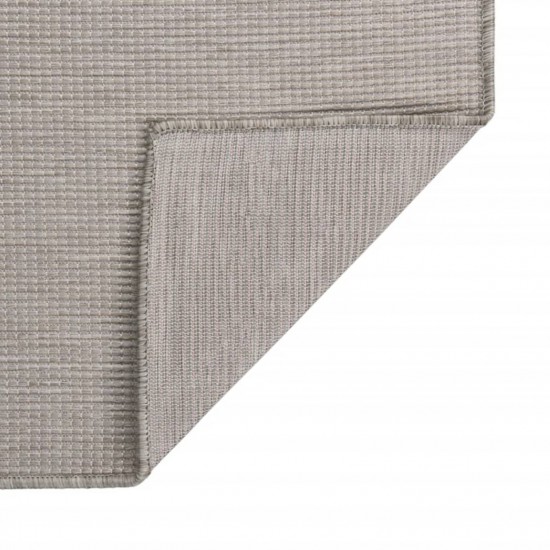 Outdoor Flatweave Rug 80x150 cm Taupe