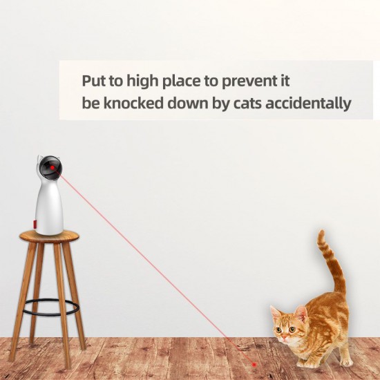 Cat Interactive Toy Auto Rotating Light Chaser Toy for Cats