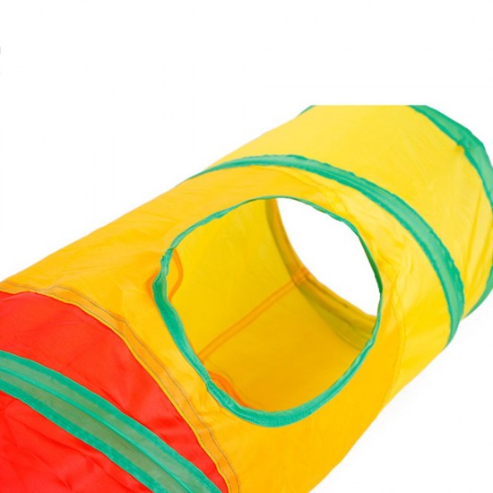 Collapsible Cat Tunnel Road Cat Toys Kitty Tunnel Pompon Ball Cat Interactive Play Toy for Hiding Resting