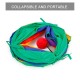 Collapsible Cat Tunnel Road Cat Toys Kitty Tunnel Pompon Ball Cat Interactive Play Toy for Hiding Resting