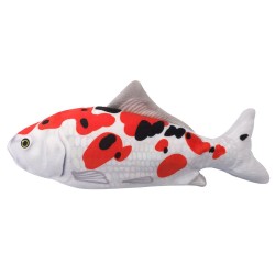 Realistic Plush Simulation Electric Doll Fish Funny Interactive Pets Chew Bite Supplies for Cat Fish Flop Cat Toy for Biting and Kicking