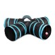 Indoor Cat Tunnel 5 Way Pet Play Tunnel Collapsible Tunnel Tube Kitty Tunnel Peek Hole Toy Pet Toys for Cats Puppies Rabbits