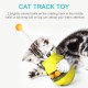 Cat Food Dispensing Ball Cat Tracks Tumbler Treat Ball Cat Feeder Circle Track with Moving Balls for Cat Pet