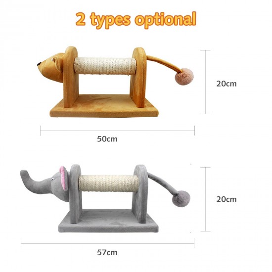 Cat Scratching Post Sisal-Covered Scratch Posts and Pads with Play Ball Durable Cat Scratcher Pole for Kittens and Cats