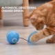 Pet Multicolor Lighting Cat Ball Plaything USB Charge Intelligent Multicolor Scrolling Pet Ball With Feather