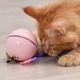 Pet Multicolor Lighting Cat Ball Plaything USB Charge Intelligent Multicolor Scrolling Pet Ball With Feather