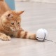 Pet Multicolor Lighting Cat Ball Plaything USB Charge Intelligent Multicolor Scrolling Pet Ball With Feather