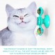 Interactive Windmill Cat Toys with Catnip : Cat Toys for Indoor Cats Funny Kitten Toys with LED Light Ball Suction Cup‖Cat Nip Toy for Cat chew Exercise