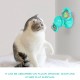 Interactive Windmill Cat Toys with Catnip : Cat Toys for Indoor Cats Funny Kitten Toys with LED Light Ball Suction Cup‖Cat Nip Toy for Cat chew Exercise