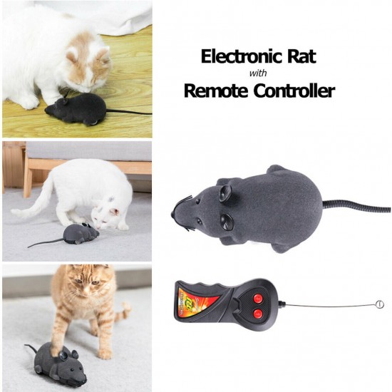 Remote Control Rat Mouse Toys Wirelessly Mice Electric Kittens Toy for Cat Dog Pet Toy Gift