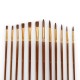 38Pcs Paint Brushes Set PaintBrushes Starter Kit Includes Taklon/ Bristle/ Horse Hair Brushes for Acrylic Oil Watercolor Gouaches Painting Artist Supplies