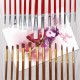 38Pcs Paint Brushes Set PaintBrushes Starter Kit Includes Taklon/ Bristle/ Horse Hair Brushes for Acrylic Oil Watercolor Gouaches Painting Artist Supplies