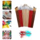 38Pcs Paint Brushes Set PaintBrushes Starter Kit Includes Taklon/ Bristle/ Horse Hair Brushes for Acrylic Oil Watercolor Gouaches Painting Artist Supplies