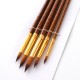 5pcs Paint Brushes Set Kit Round Pointed Tip Brushes with Nylon Hair for Artist Acrylic Aquarelle Gouache Watercolor Oil Painting for Great Art Drawing Supplies