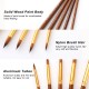 5pcs Paint Brushes Set Kit Round Pointed Tip Brushes with Nylon Hair for Artist Acrylic Aquarelle Gouache Watercolor Oil Painting for Great Art Drawing Supplies