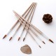 12pcs Paint Brushes Set Kit Round Pointed Tip Brushes with Nylon Hair for Artist Acrylic Aquarelle Gouache Watercolor Oil Painting for Great Art Drawing Supplies