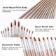 12pcs Paint Brushes Set Kit Round Pointed Tip Brushes with Nylon Hair for Artist Acrylic Aquarelle Gouache Watercolor Oil Painting for Great Art Drawing Supplies